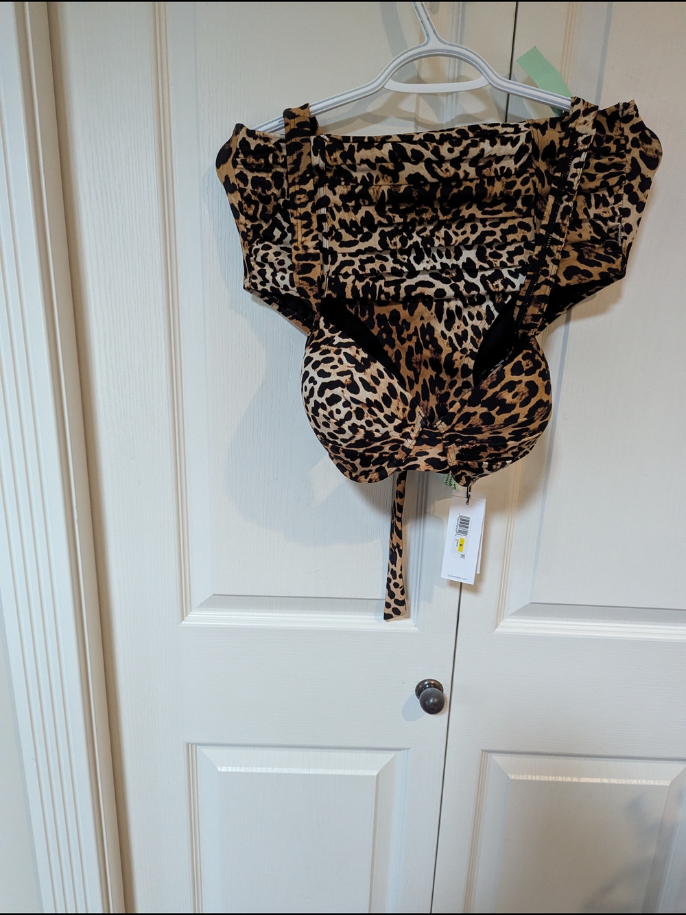 Calvin Klein Leopard-Print 2 Piece in Brown and Black